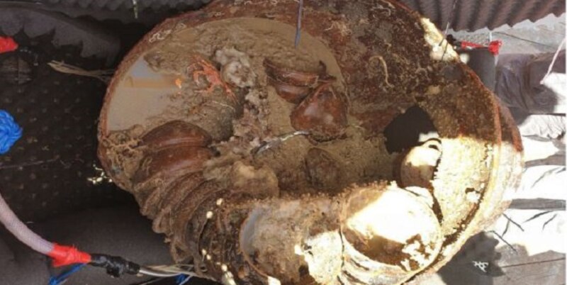Restos de un naufragio encontrados en el fondo del mar