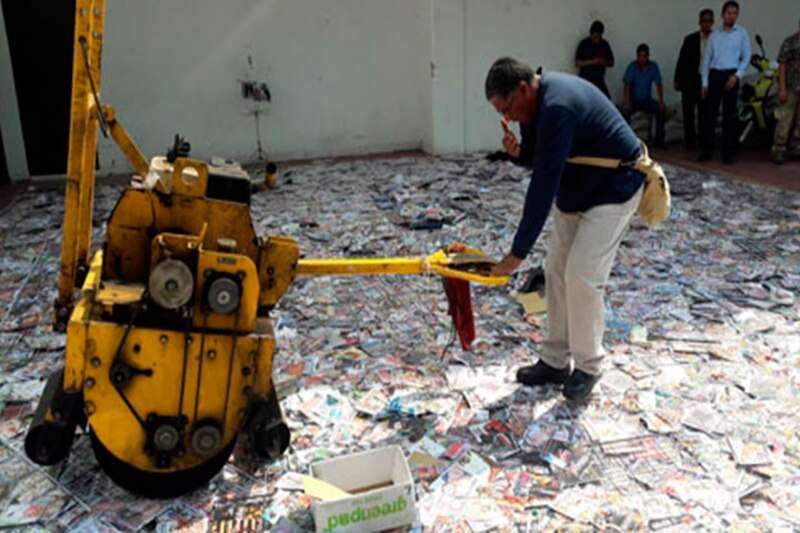 Destrucción de revistas