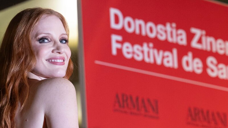 La actriz Jessica Chastain asiste al Festival de Cine de San Sebastián