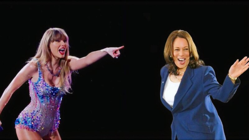 ¡Cuidado, Taylor Swift! Kamala Harris viene con todo