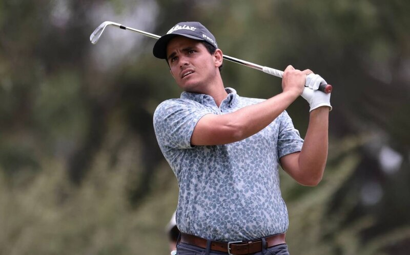 El golfista colombiano Juan Sebastián Muñoz durante un torneo
