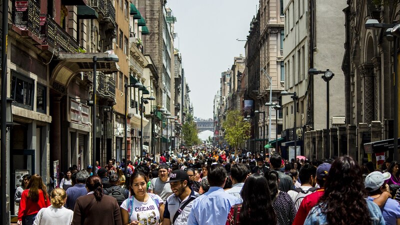 Ciudadanos en el centro de México