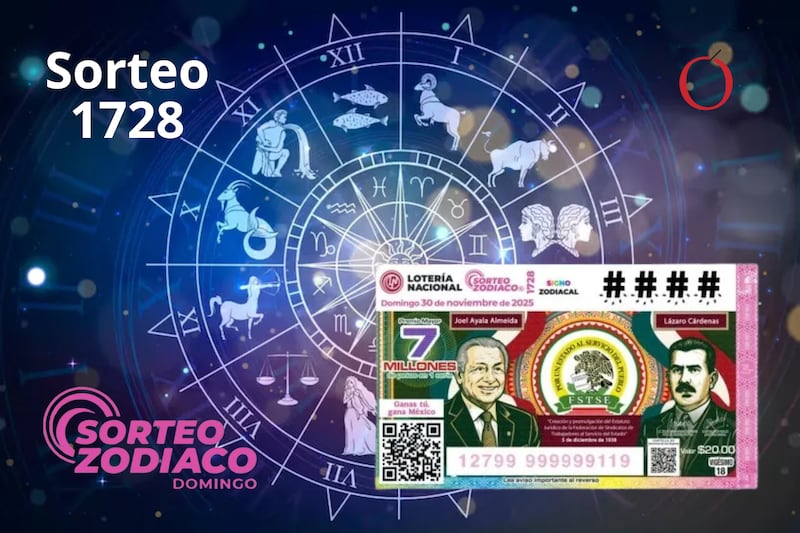 Resultados Sorteo Zodiaco 1728 domingo 30 de noviembre