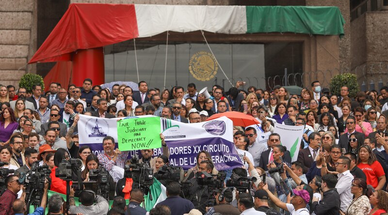 Protesta en México por la defensa del poder judicial