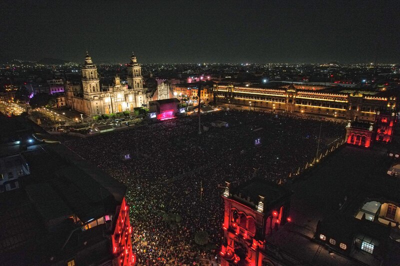 Concierto en el Zócalo de la Ciudad de México