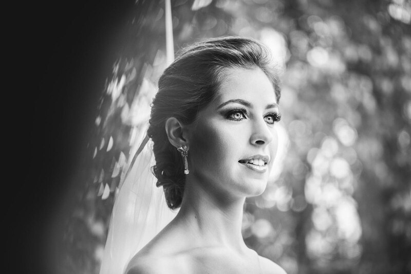 Novia en blanco y negro