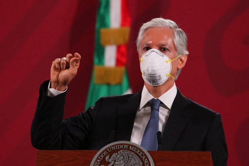 El presidente Andrés Manuel López Obrador da un discurso sobre la pandemia de COVID-19.