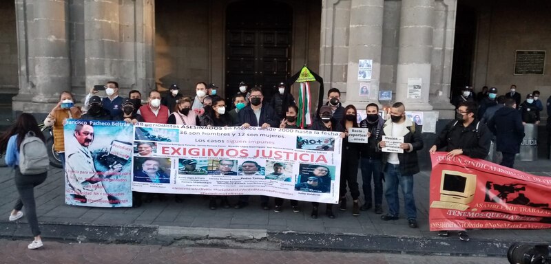 Periodistas mexicanos exigen justicia por los asesinatos de sus colegas