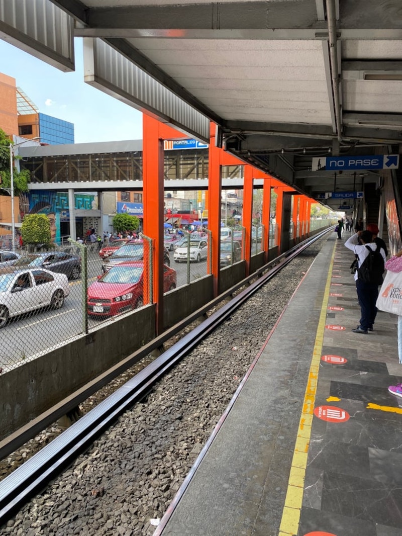 Estación de metro en la Ciudad de México