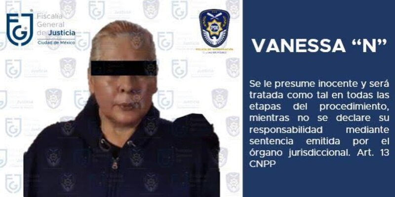 Title: Vanessa "N" detenida por la FGJCDMX
