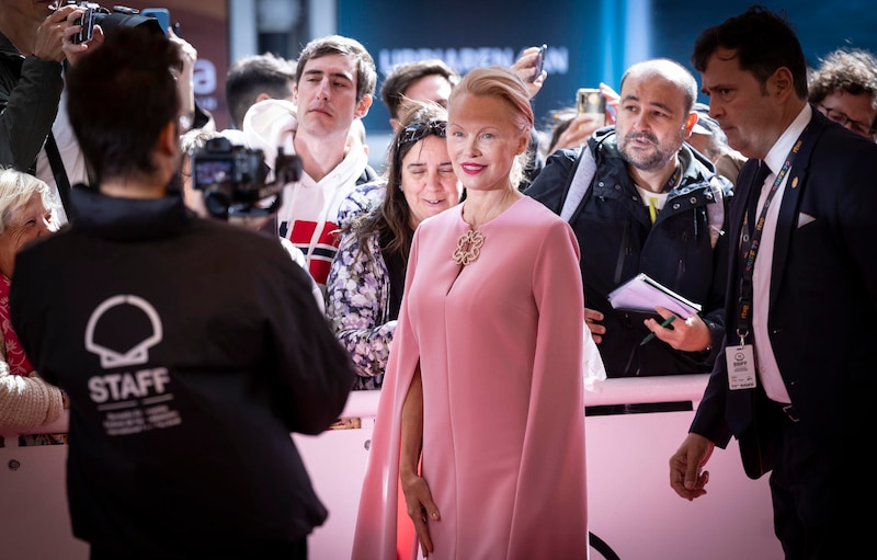 La actriz Helen Mirren en la alfombra roja del Festival de Cine de San Sebastián