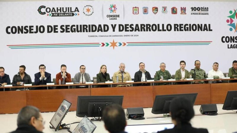 Reunión del Consejo de Seguridad y Desarrollo Regional en Torreón, Coahuila.