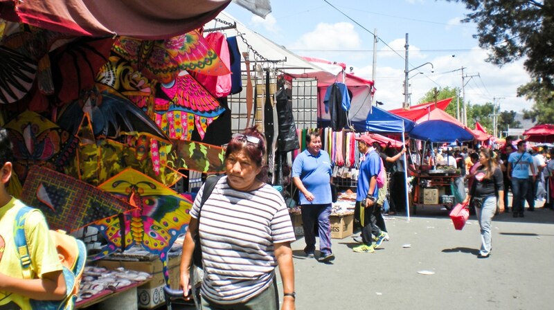 Mercado de artesanías en México