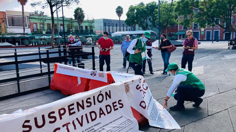 Suspensión de actividades en el Distrito Federal