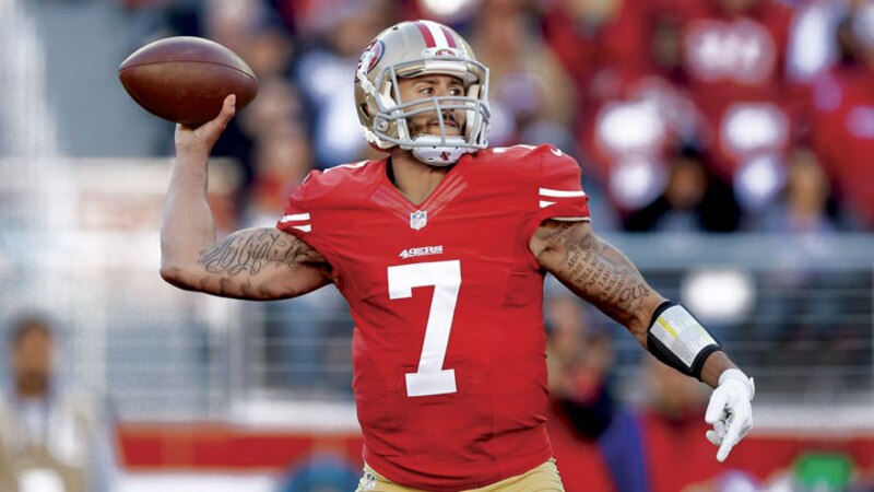 Colin Kaepernick, jugador de fútbol americano