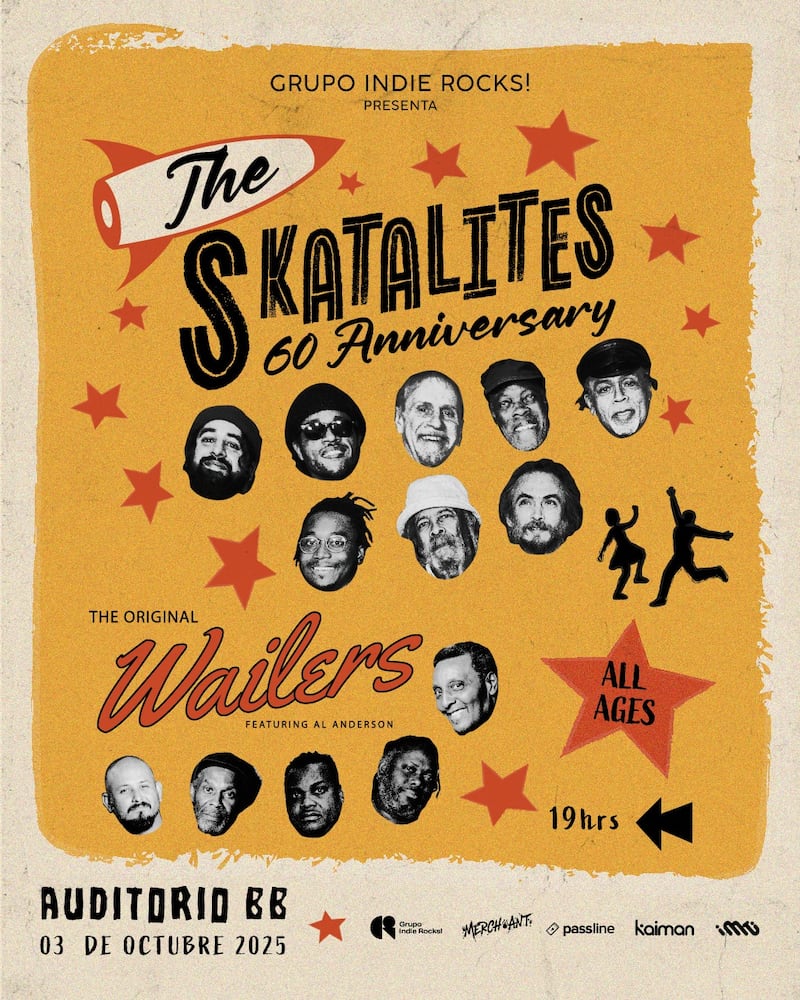 Cartel oficial de The Skatalites en el Auditorio Blackberry