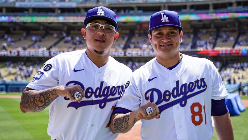 Los Dodgers celebran su victoria en la Serie Mundial