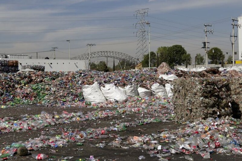 Un vertedero de reciclaje