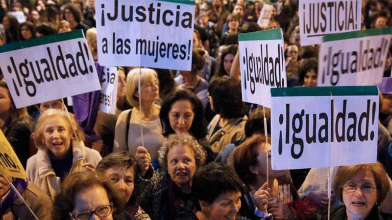 Protesta por los derechos de las mujeres