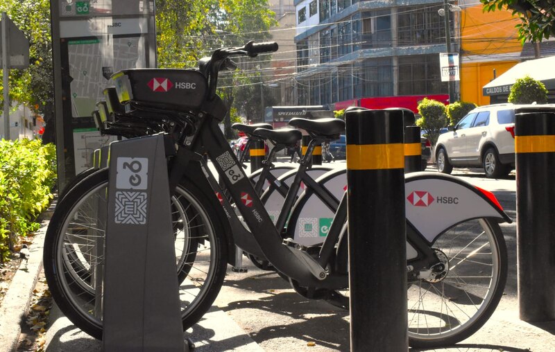 Bicicletas públicas en la Ciudad de México