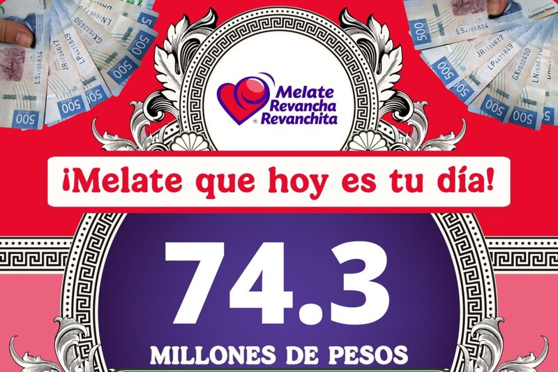 Sorteo Melate, Revancha y Revanchita 3 de agosto 2025