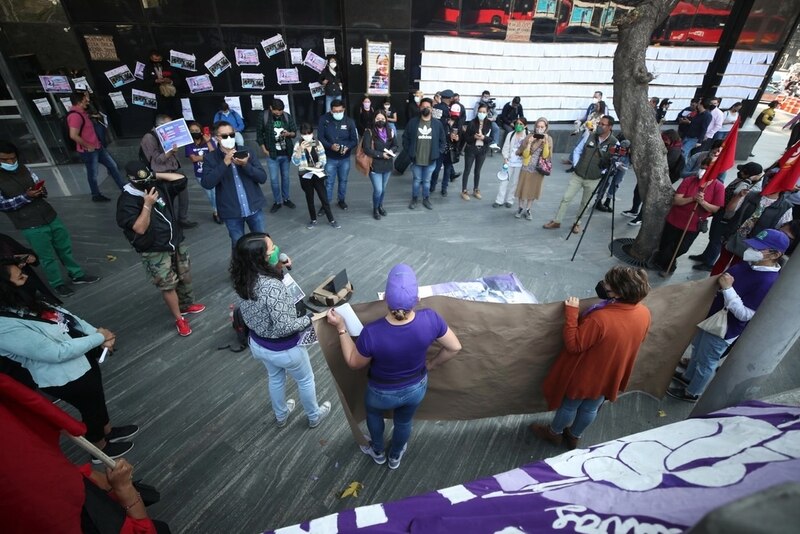 Protesta contra la violencia de género en México