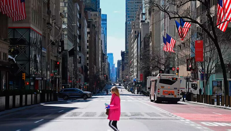 La ciudad de Nueva York está vacía debido a la pandemia de COVID-19