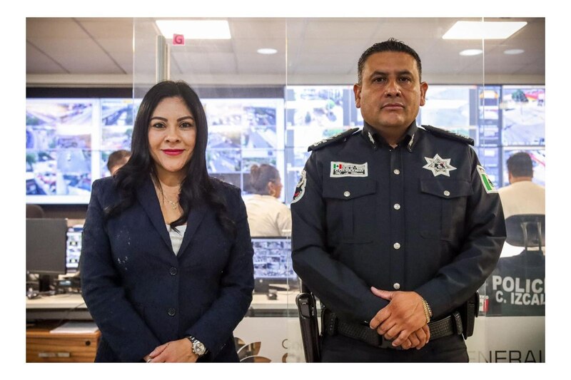 La alcaldesa de Iztapalapa, Clara Brugada, supervisa el Centro de Comando y Control (C2) de la policía