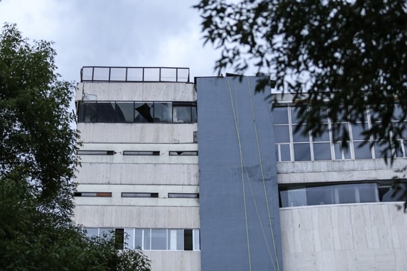 Edificio dañado por un terremoto