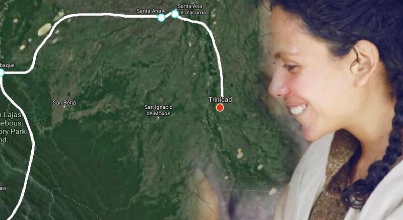 ¿Quién es la mujer que aparece en el mapa de Bolivia?