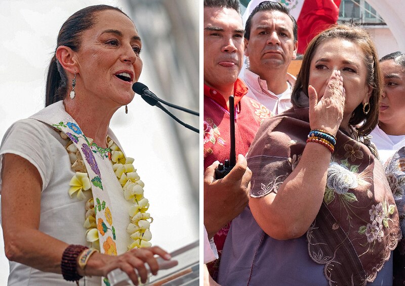AMLO y Sheinbaum se reúnen en privado