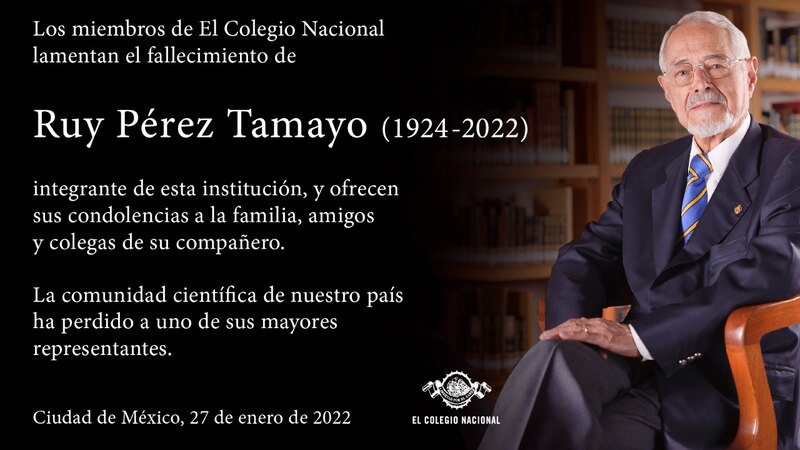 Title: Fallece Ruy Pérez Tamayo, miembro del Colegio Nacional