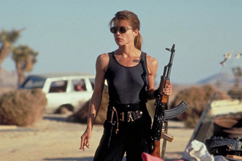 Linda Hamilton en Terminator 2