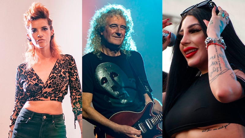 Tres íconos de la música: Rosalía, Brian May y Becky G