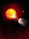 Hallan un planeta tan cercano a su estrella que influye en ella y causa su autodestrucción