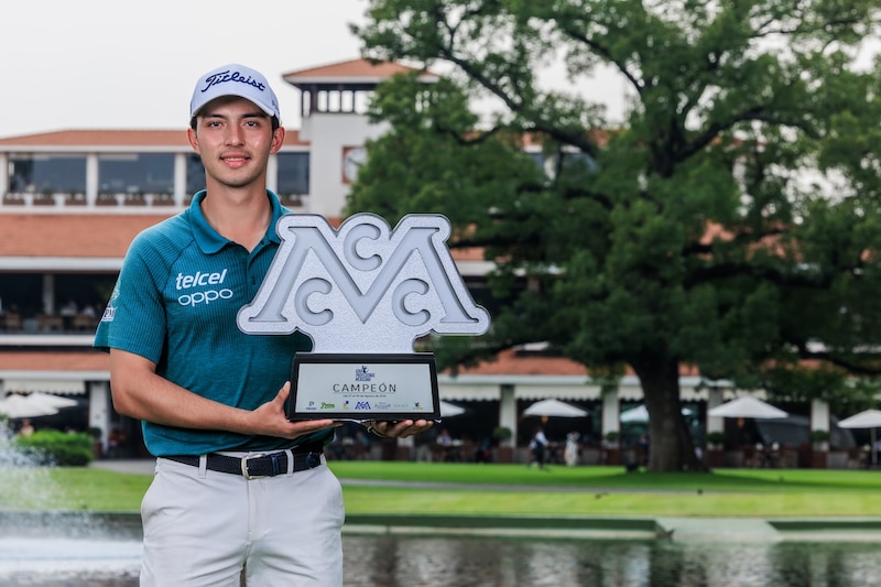 El golfista mexicano Abraham Ancer gana el Abierto Mexicano de Golf