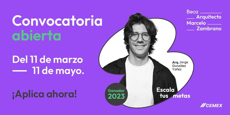 Convocatoria abierta para la beca arquitecto Marcelo Zambrano