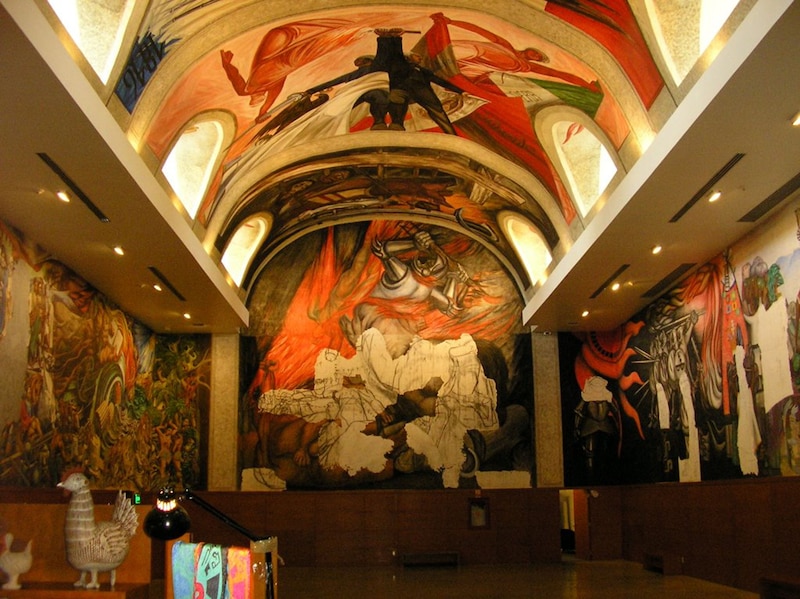El mural de Diego Rivera en el Palacio Nacional de México