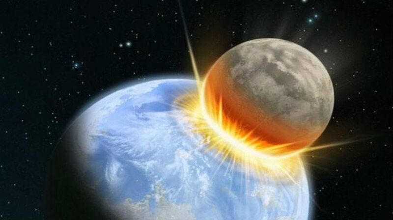 Impacto de la Luna contra la Tierra