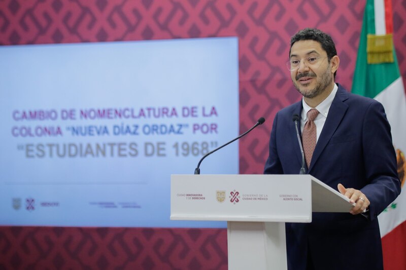 Title: Cambio de nomenclatura de la colonia "Nueva Díaz Ordaz" por "Estudiantes de 1968"