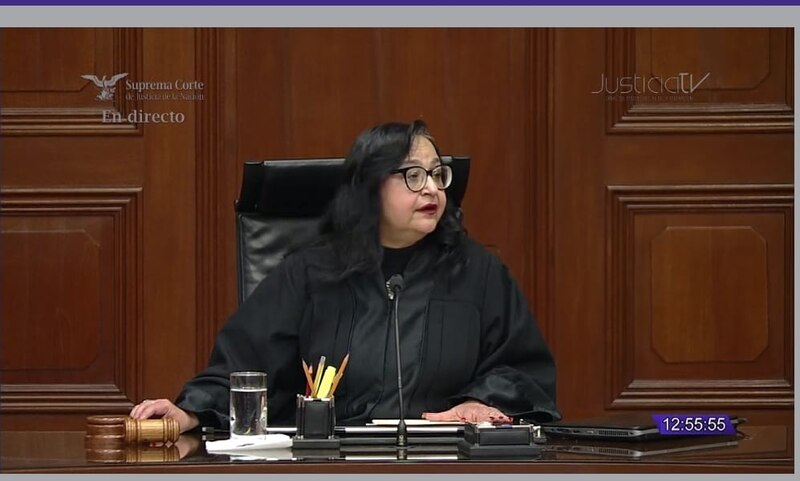 La jueza presidenta de la Corte Suprema de Justicia de la Nación, Loretta Lynch, durante una sesión del tribunal.