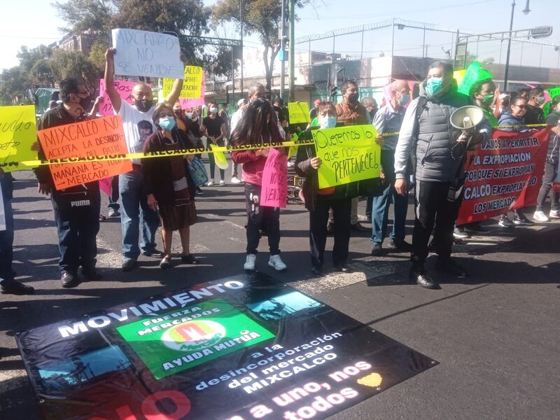 Protesta en Mixcalco contra la gentrificación