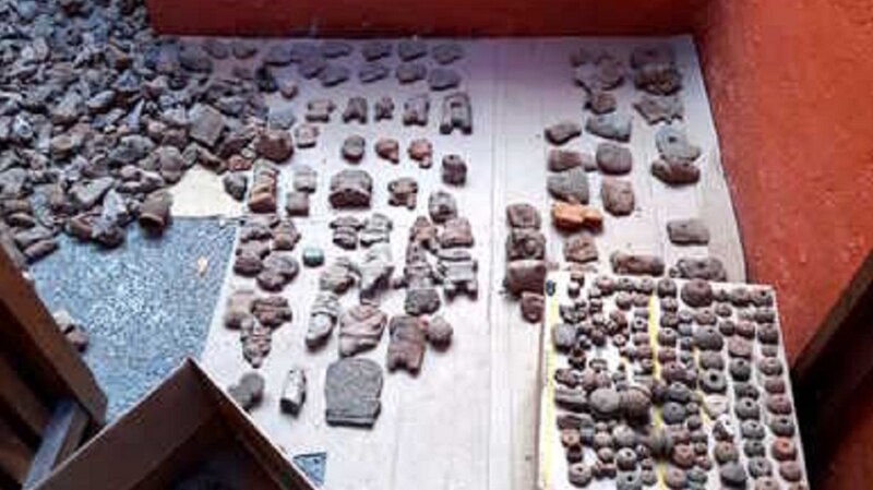 Restos arqueológicos encontrados en el Templo Mayor de Tenochtitlan