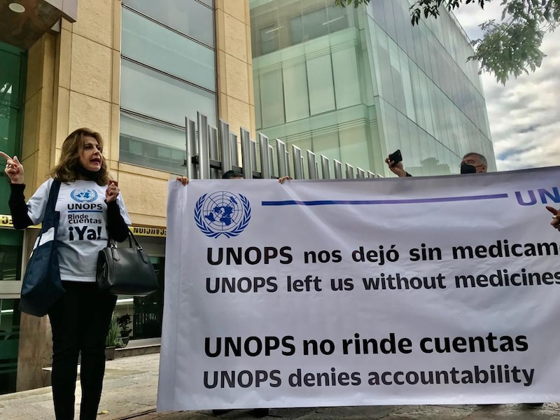 ¡Basta de impunidad! UNOPS nos dejó sin medicamentos