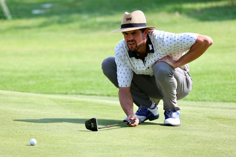 Golfista profesional mexicano Abraham Ancer durante un torneo