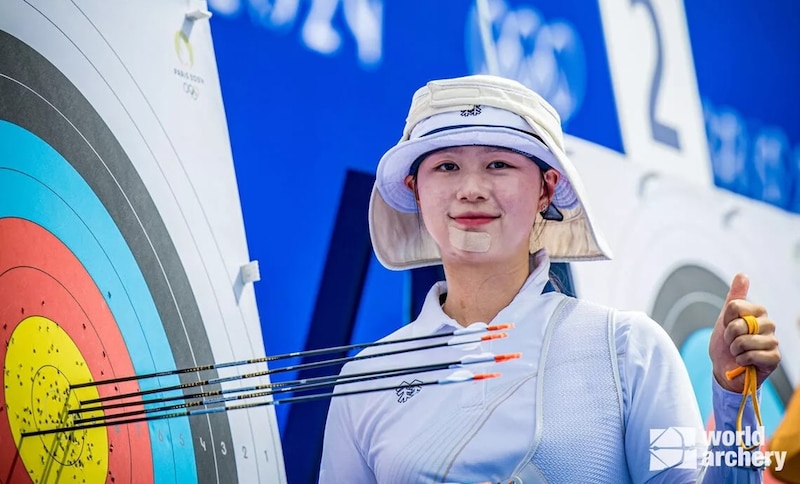 La arquera surcoreana An San ganó la medalla de oro en los Juegos Olímpicos de Tokio 2020