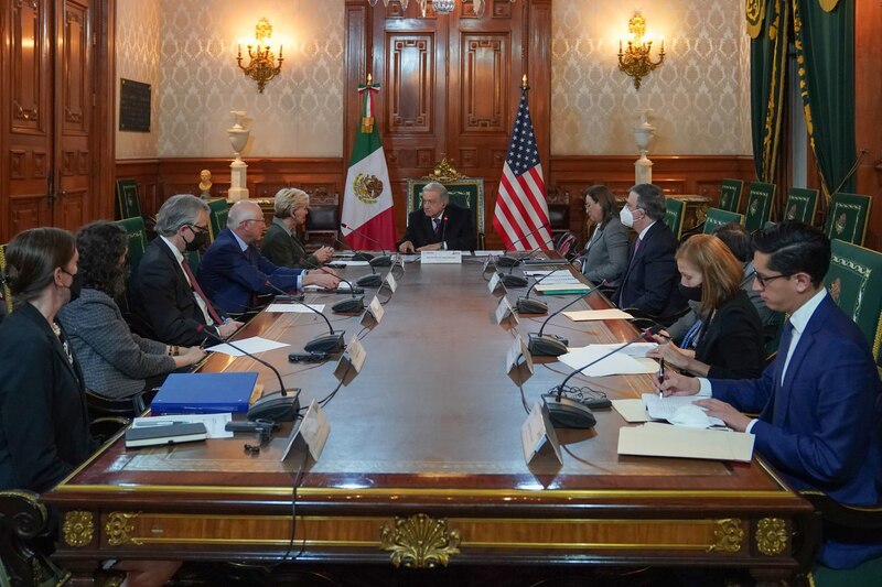 Reunión bilateral entre México y Estados Unidos