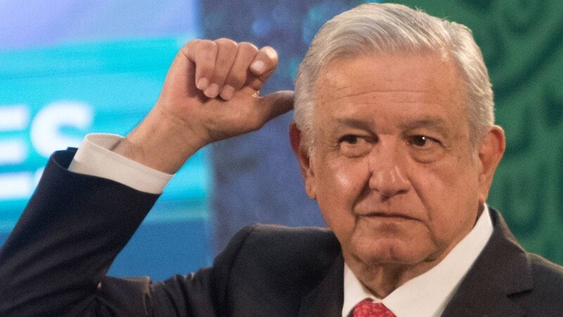 El presidente Andrés Manuel López Obrador durante una conferencia de prensa.