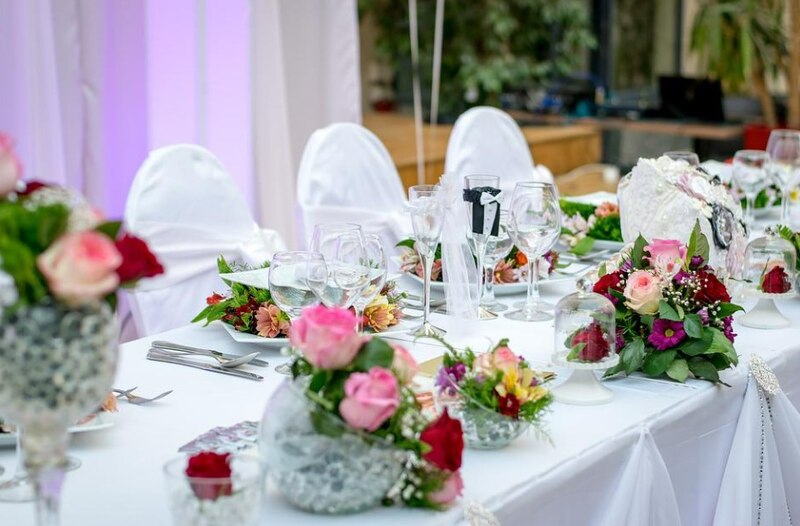 Hermoso montaje de mesa para boda