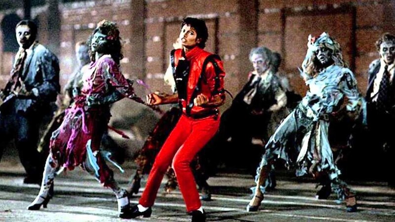 Michael Jackson bailando con zombies